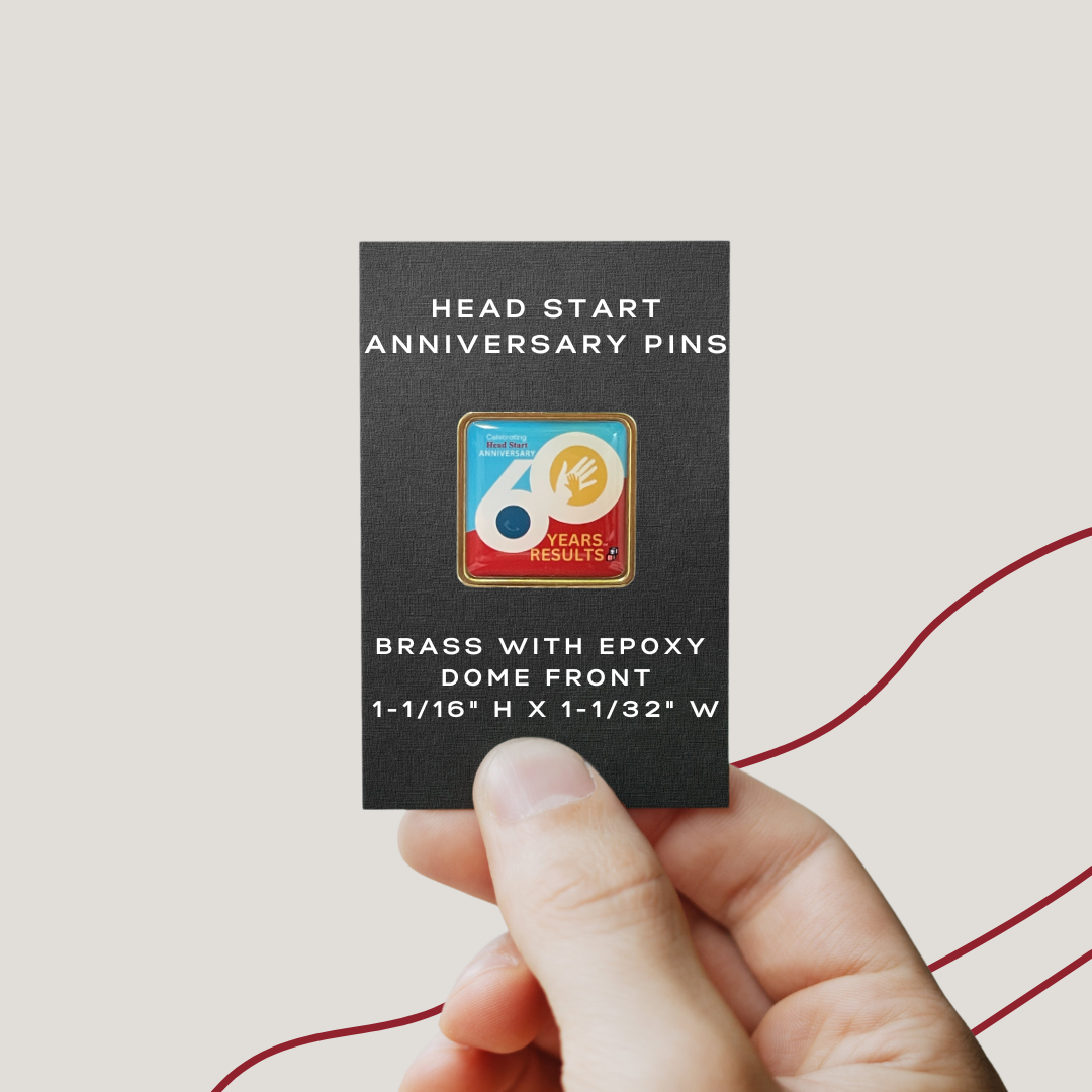 Head Start 60th Anniversary Brass Pin