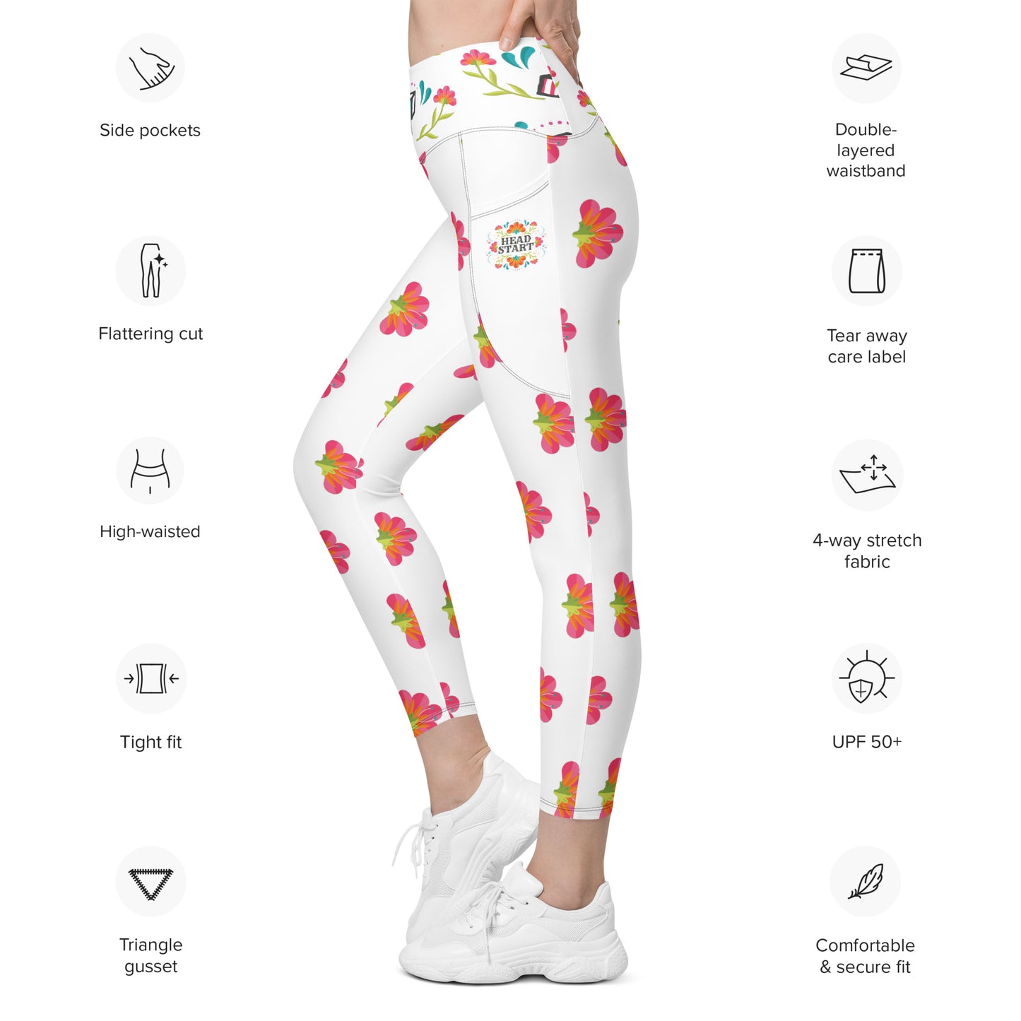 Head Start Summer Bloom Leggings with pockets