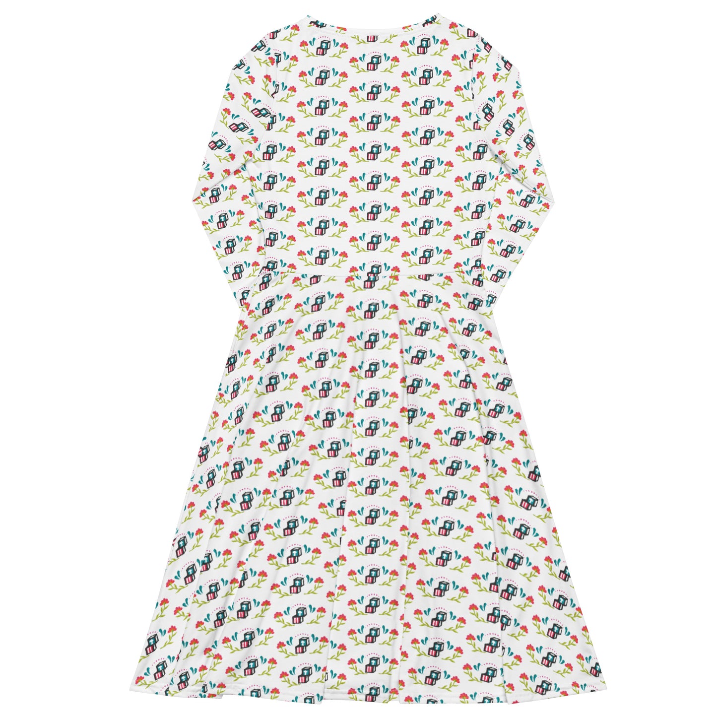 Head Start Summer Bloom All-over print long sleeve midi dress