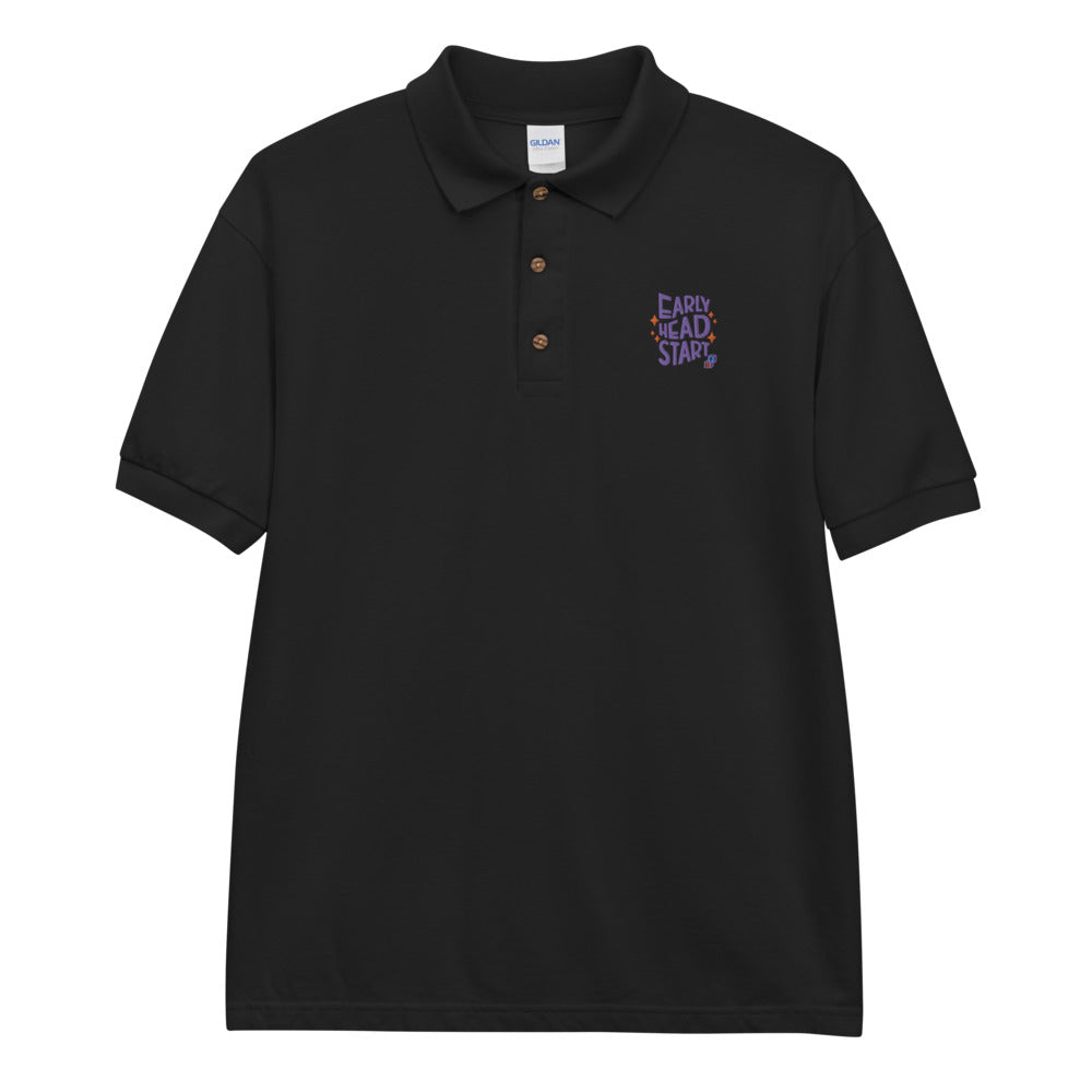 Spring Early Head Start Embroidered Polo Shirt (Purple)