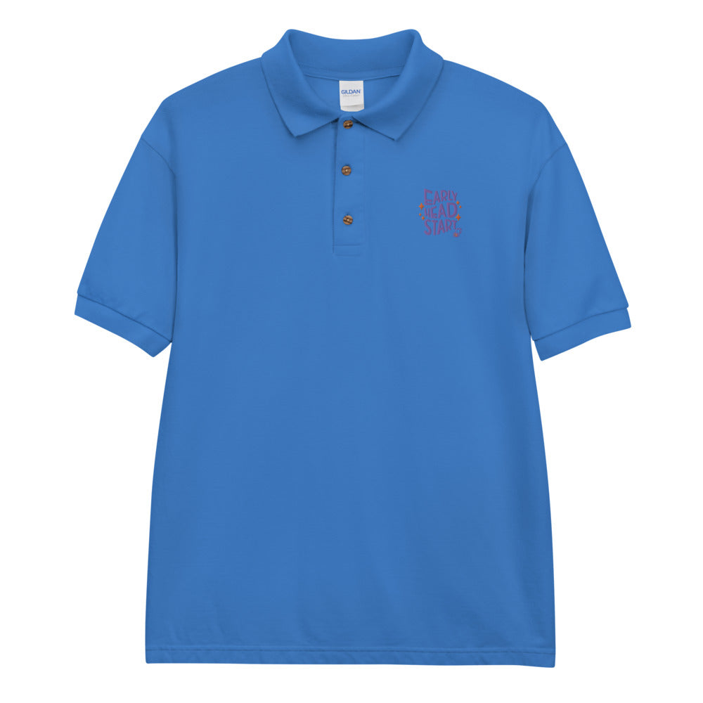 Spring Early Head Start Embroidered Polo Shirt (Purple)