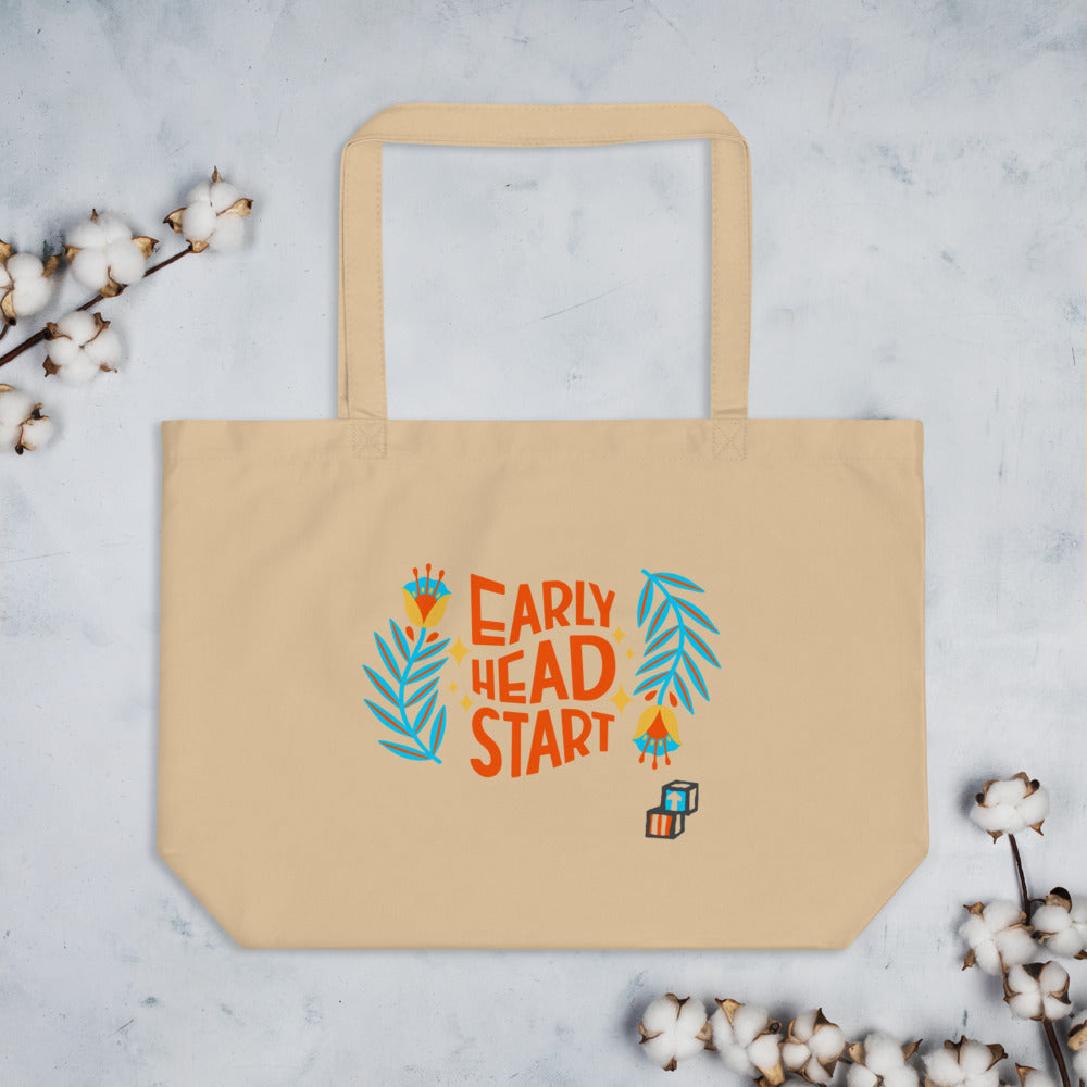 Spring Early Head Start Large organic tote bag