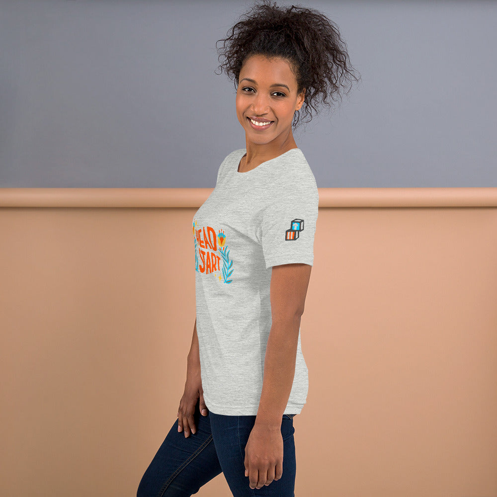 Spring Head Start T-shirt with Sleeve design (Orange)