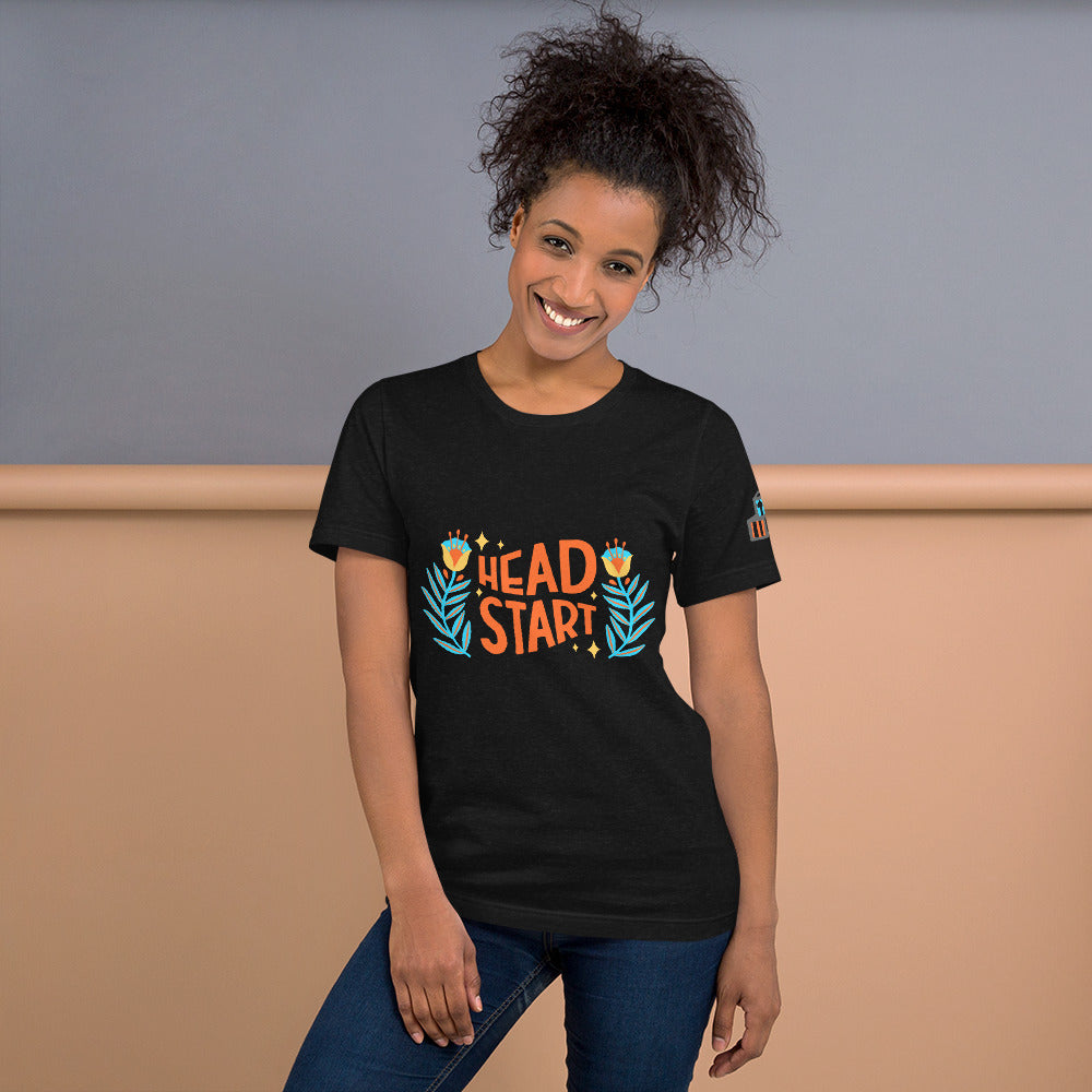 Spring Head Start T-shirt with Sleeve design (Orange)