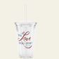 We Love Our Head Start Staff Clear Plastic Tumbler