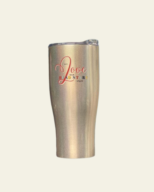We Love Our Head Start Staff Silver Tumbler