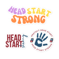 Head Start Strong Bubble-free stickers