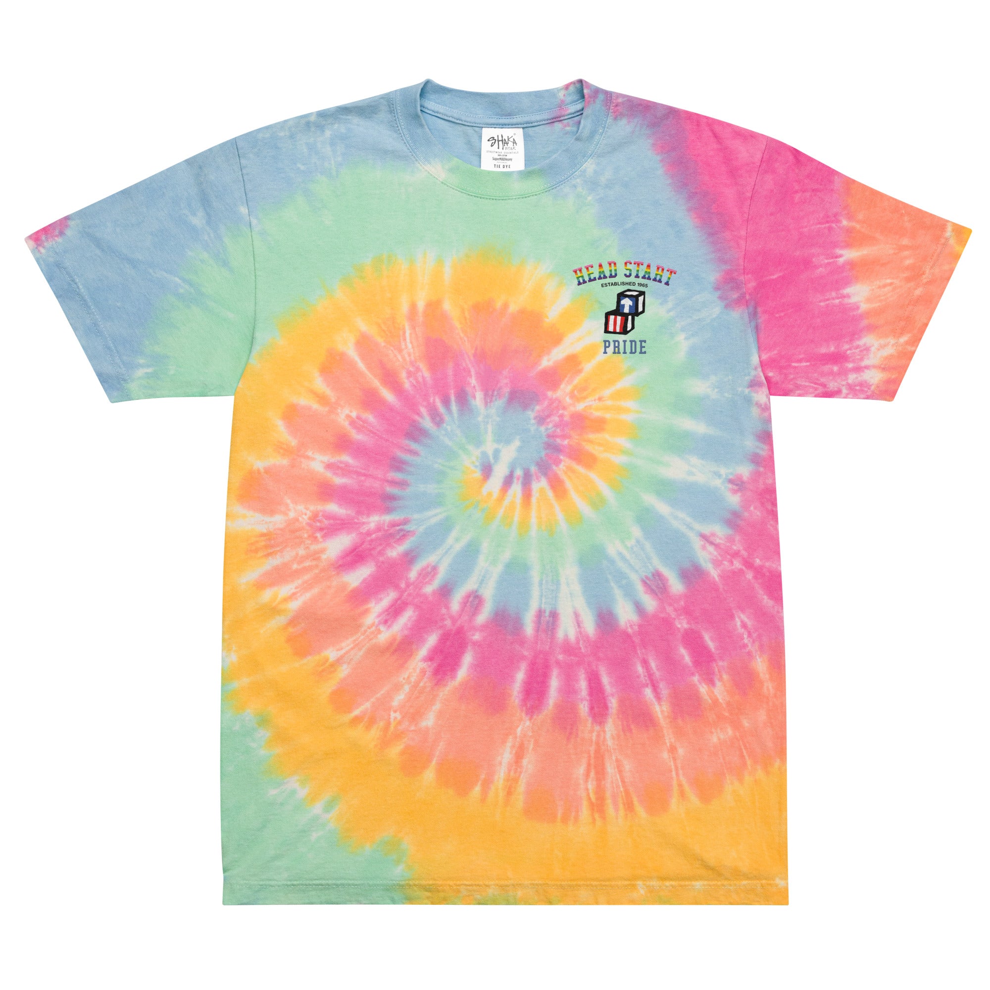 Head Start Pride Oversized tie dye t shirt Head Start Gear Zone