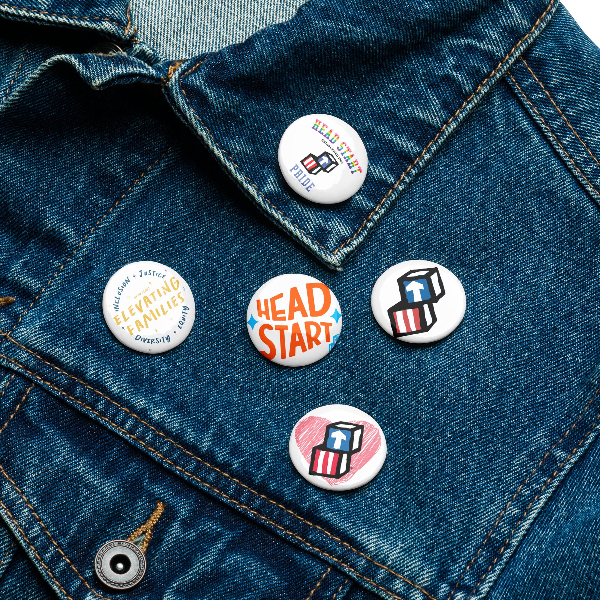 Head Start Proud Set of pin buttons – Head Start Gear Zone
