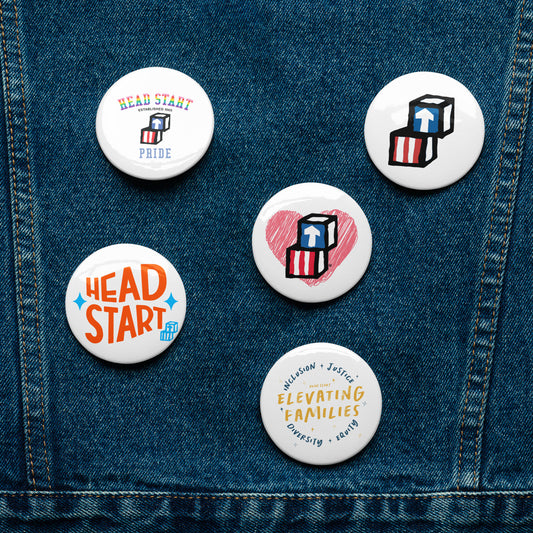Head Start Proud Set of pin buttons