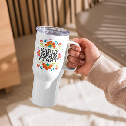 Early Head Start Summer Bloom Travel mug with a handle