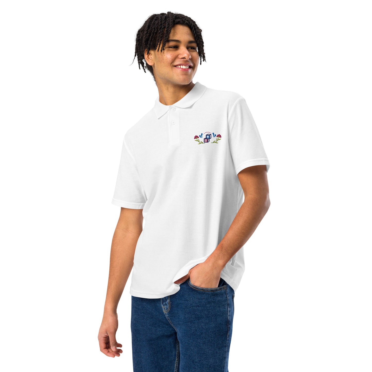 Head Start Summer Bloom Unisex pique polo shirt