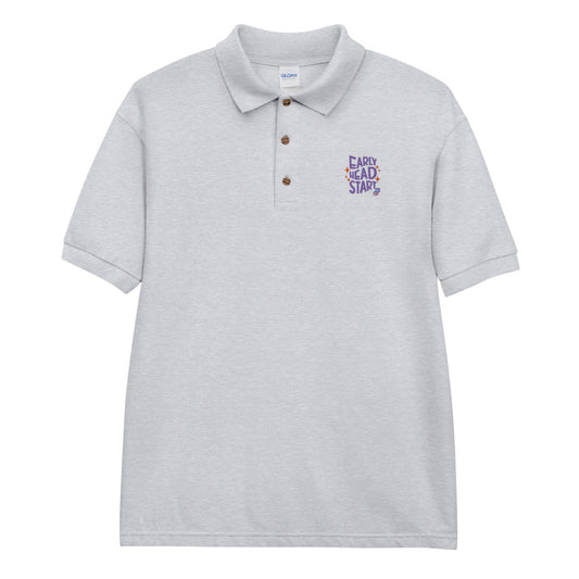 Spring Early Head Start Embroidered Polo Shirt (Purple)