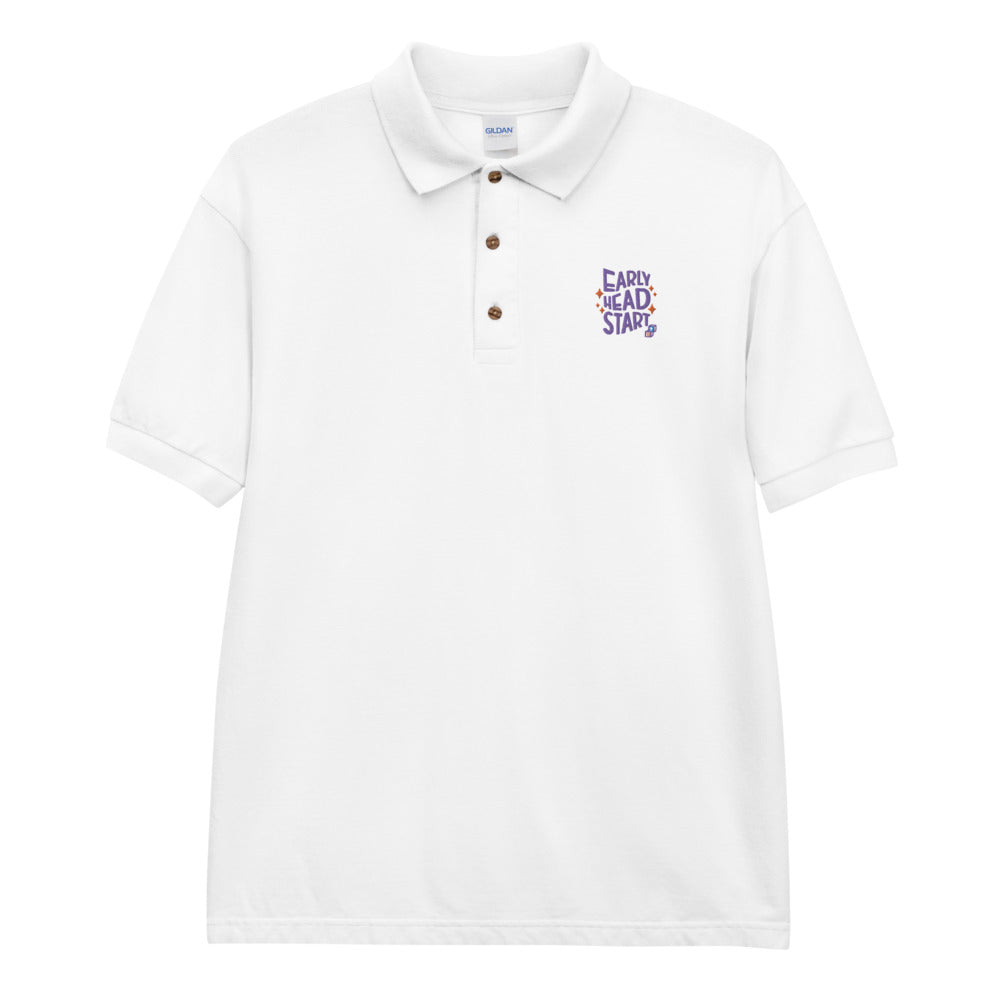 Spring Early Head Start Embroidered Polo Shirt (Purple)