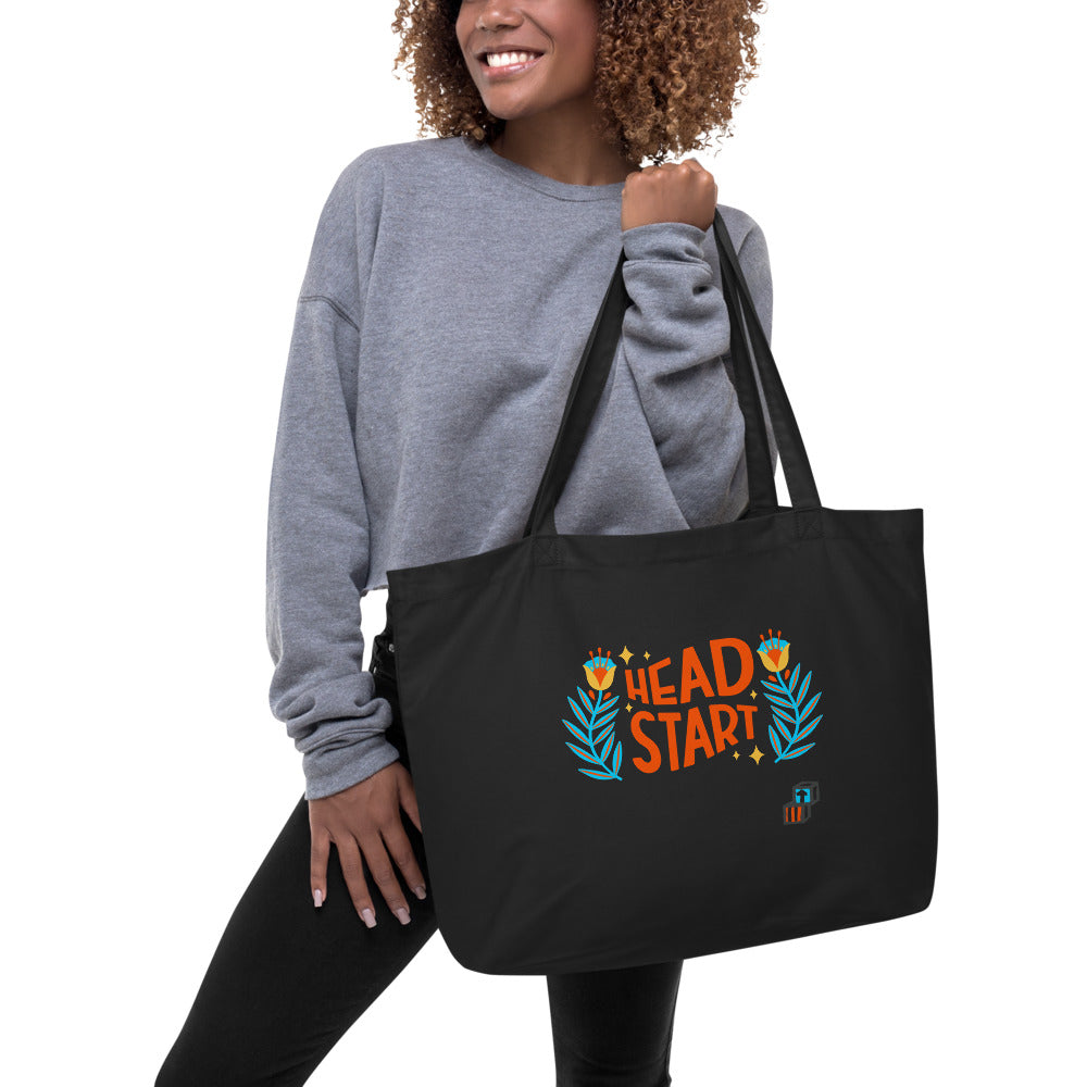 Spring Head Start Large organic tote bag