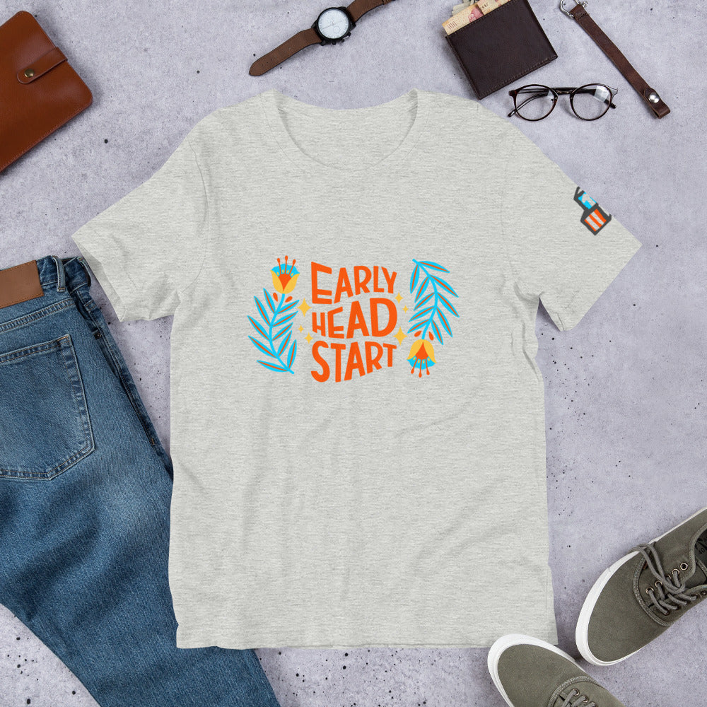 Spring Early Head Start T-shirt with Sleeve design (Orange)