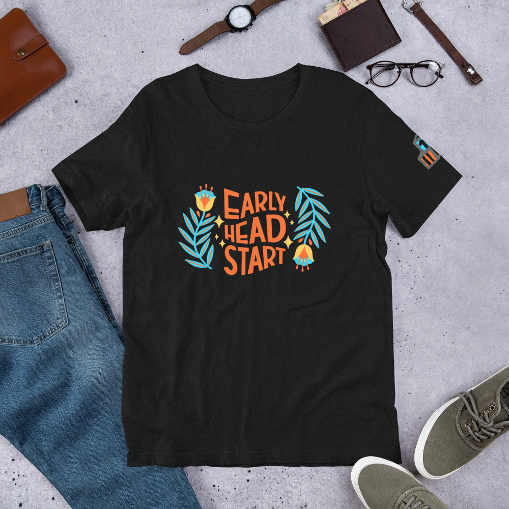 Spring Early Head Start T-shirt with Sleeve design (Orange)