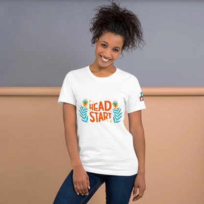 Spring Head Start T-shirt with Sleeve design (Orange)