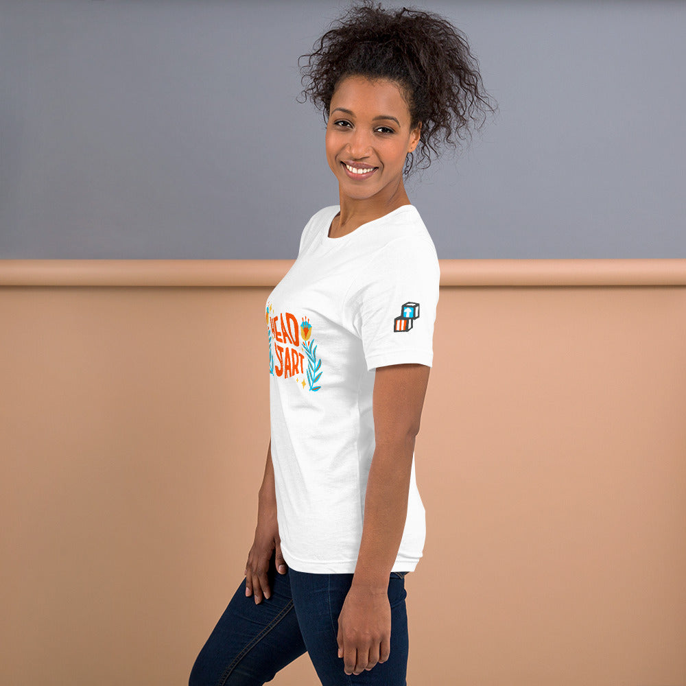 Spring Head Start T-shirt with Sleeve design (Orange)